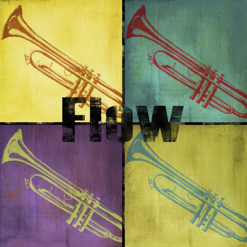 Wall Art Painting id:47443, Name: Flow Color Blocks, Artist: Hakimipour-Ritter