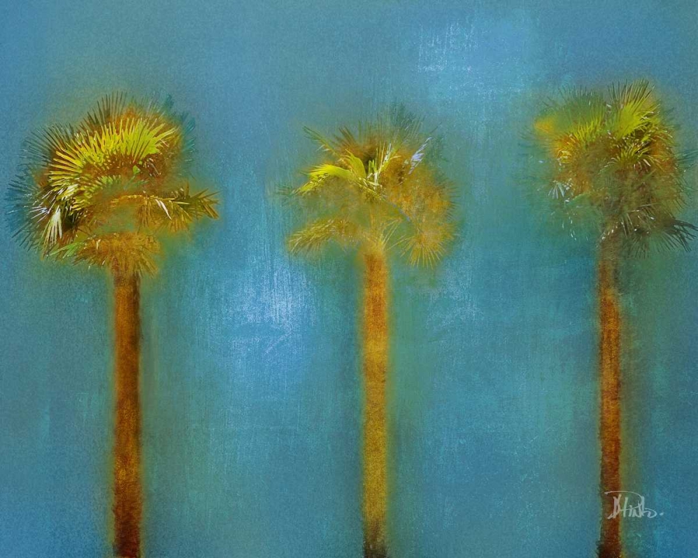 Wall Art Painting id:15296, Name: Three Palms I, Artist: Pinto, Patricia