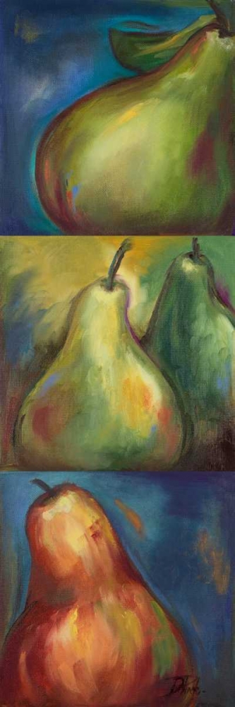 Wall Art Painting id:23673, Name: Pears 3 in 1 I, Artist: Pinto, Patricia