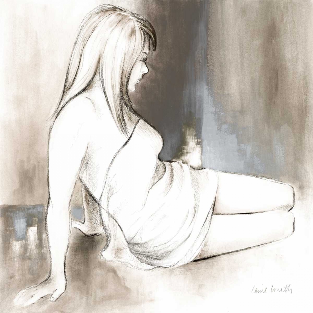 Wall Art Painting id:23850, Name: Sketched Waking Woman II, Artist: Loreth, Lanie