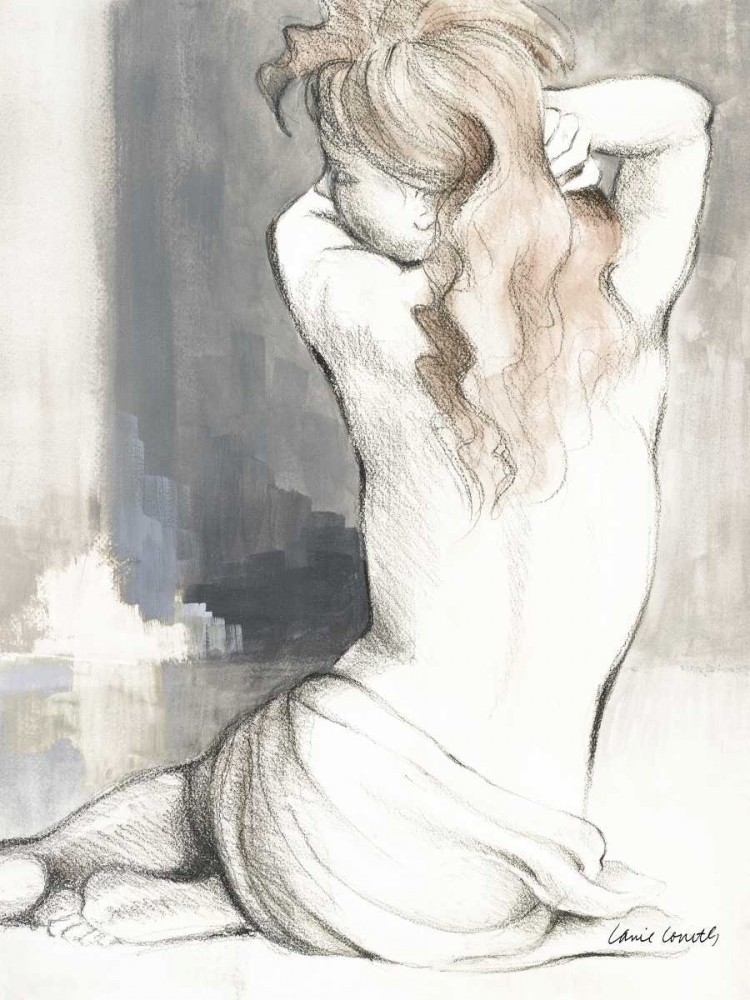Wall Art Painting id:51853, Name: Sketched Waking Woman I, Artist: Loreth, Lanie
