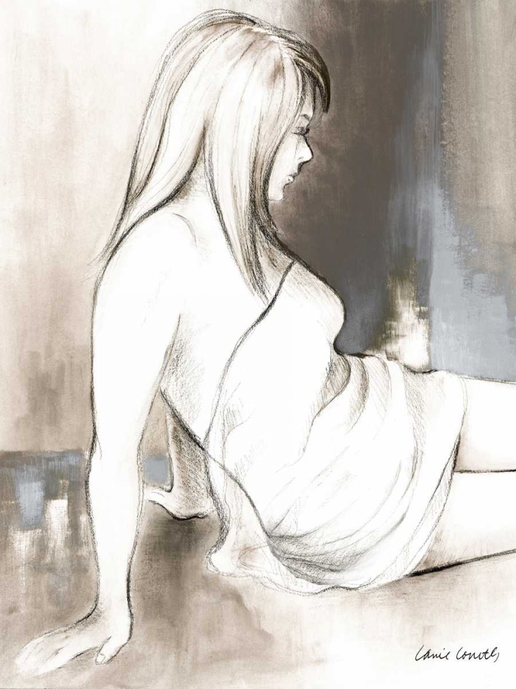 Wall art: Sketched Waking Woman II, by Loreth, Lanie