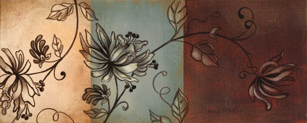 Wall Art Painting id:23563, Name: Translucent Garden - With Teal I, Artist: Loreth, Lanie