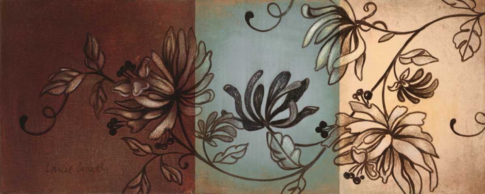 Wall Art Painting id:15317, Name: Translucent Garden - With Teal II, Artist: Loreth, Lanie