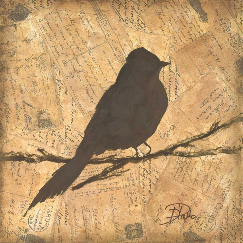Wall Art Painting id:15323, Name: Bird Silhouette I, Artist: Pinto, Patricia