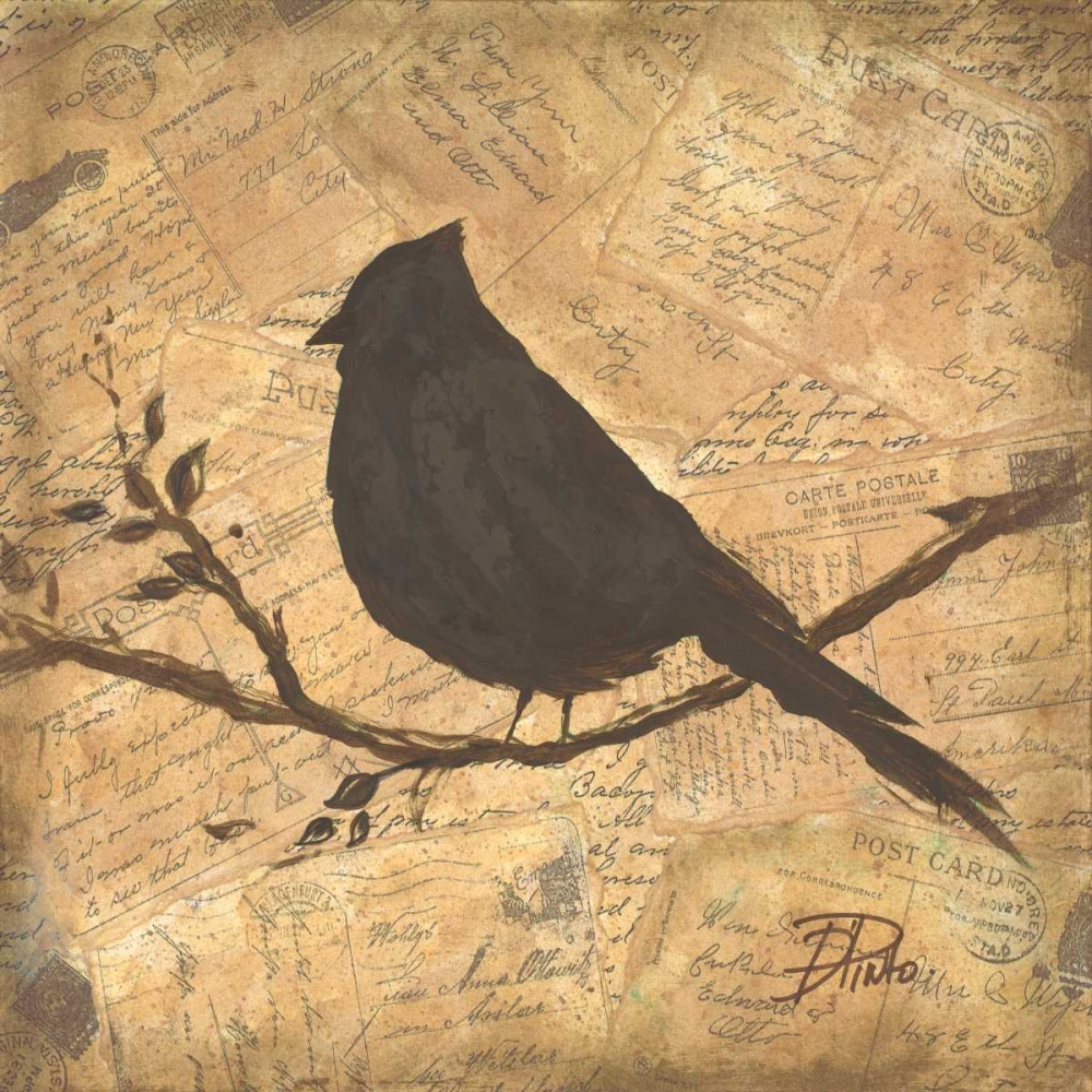 Wall Art Painting id:15324, Name: Bird Silhouette II, Artist: Pinto, Patricia