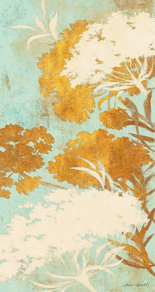 Wall Art Painting id:207071, Name: Among the Flowers Gold II, Artist: Loreth, Lanie