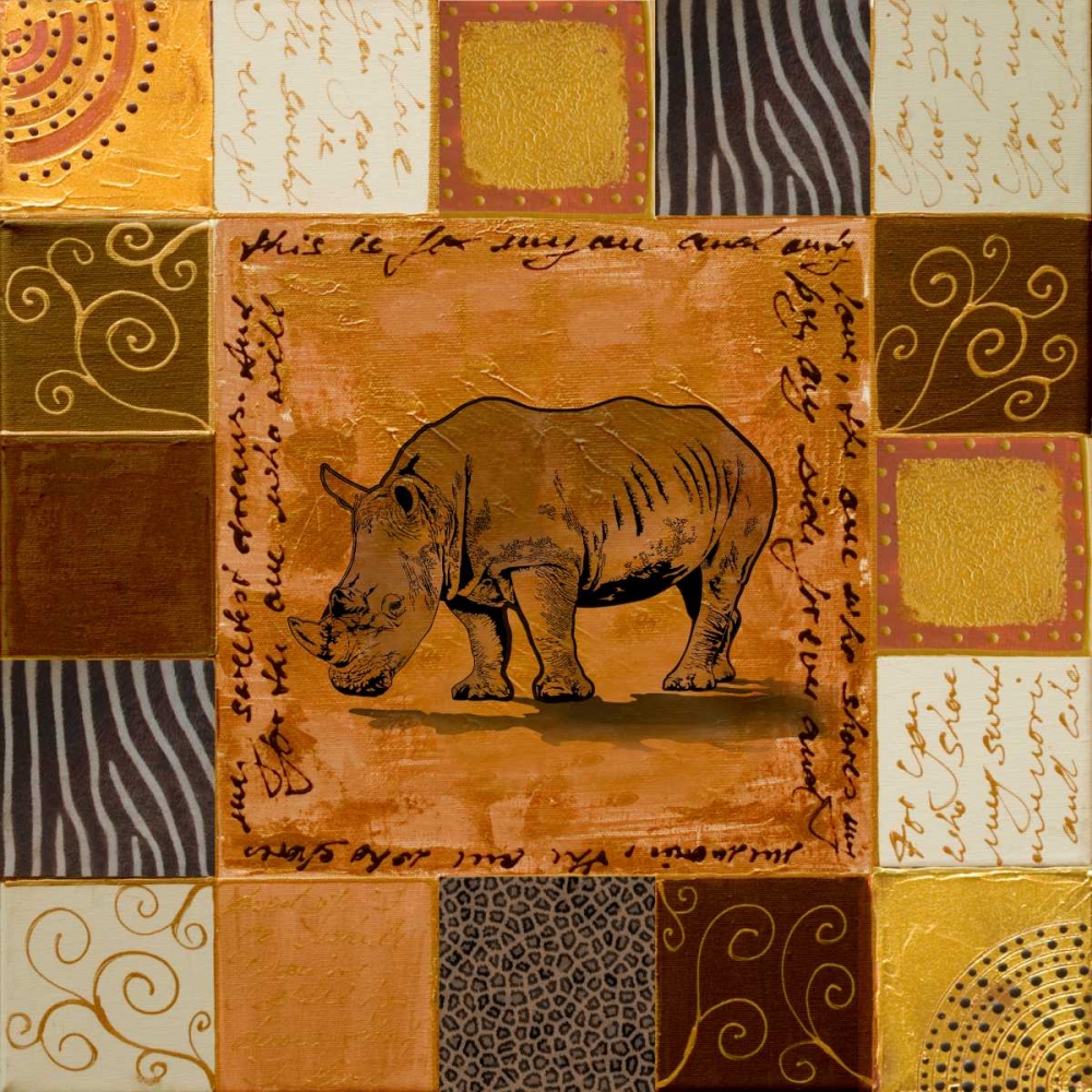 Wall Art Painting id:52004, Name: African Collage I, Artist: Pinto, Patricia