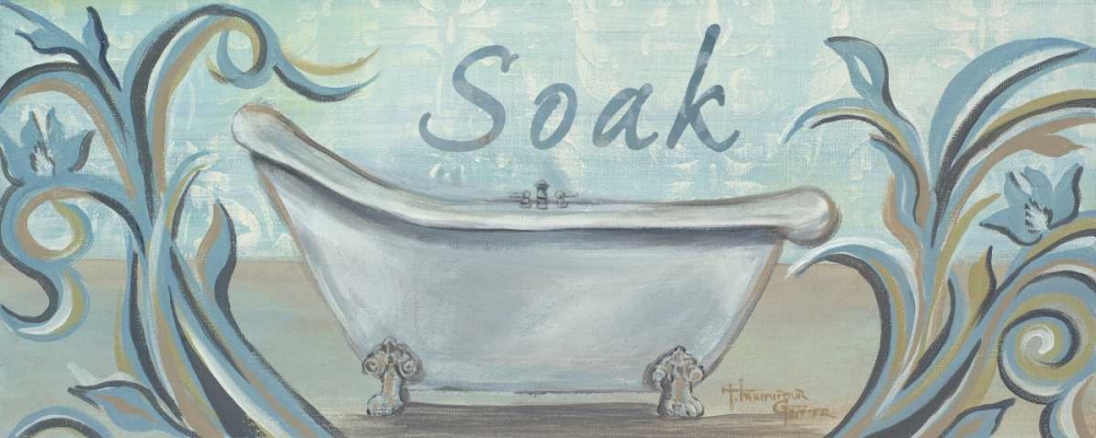 Wall Art Painting id:51944, Name: Blue Bath I, Artist: Hakimipour-Ritter