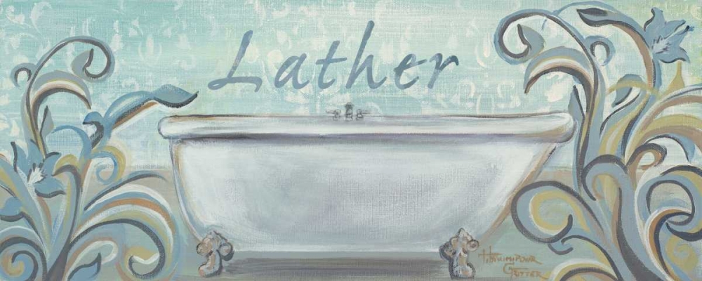 Wall Art Painting id:51945, Name: Blue Bath II, Artist: Hakimipour-Ritter