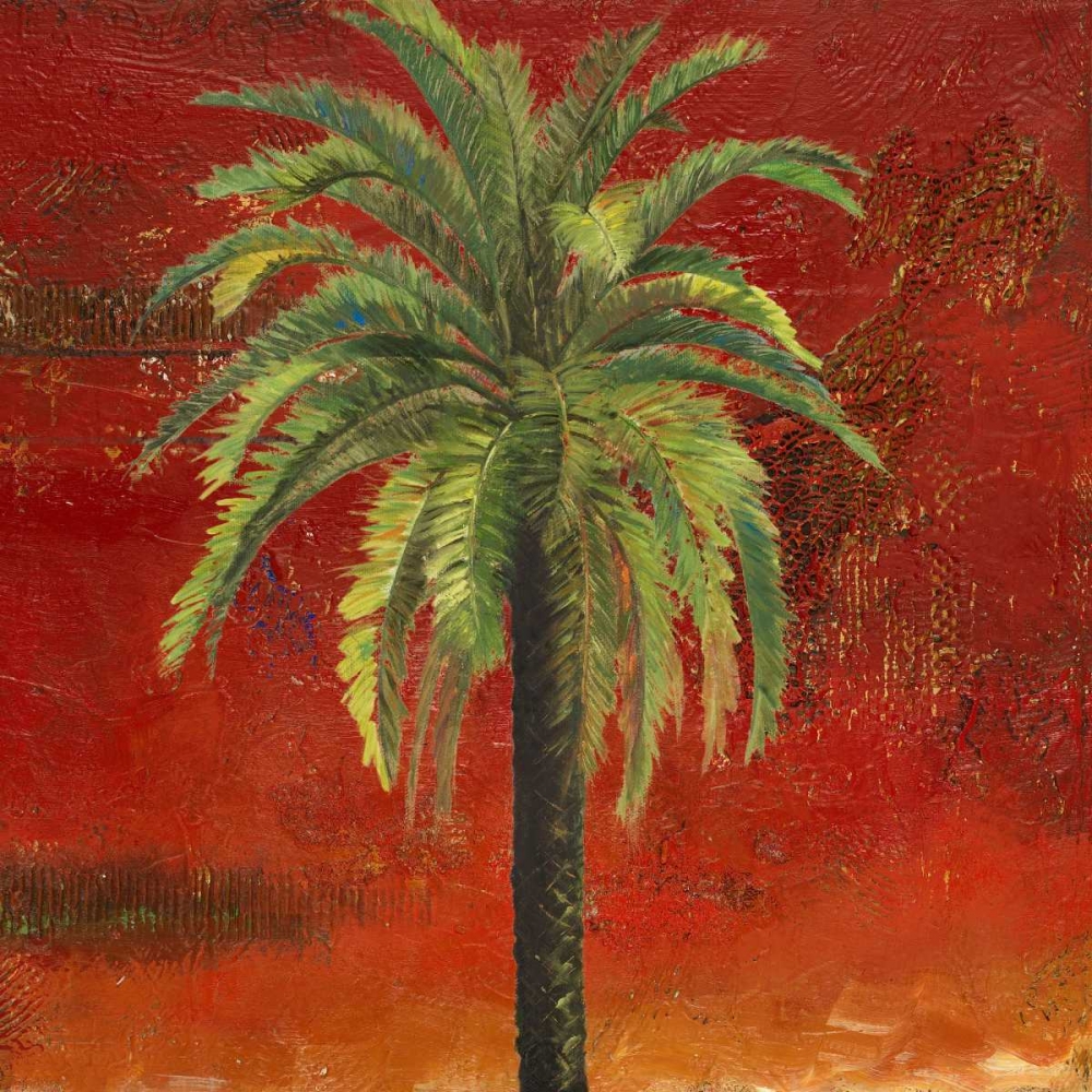 Wall Art Painting id:51761, Name: La Palma on Red III, Artist: Pinto, Patricia