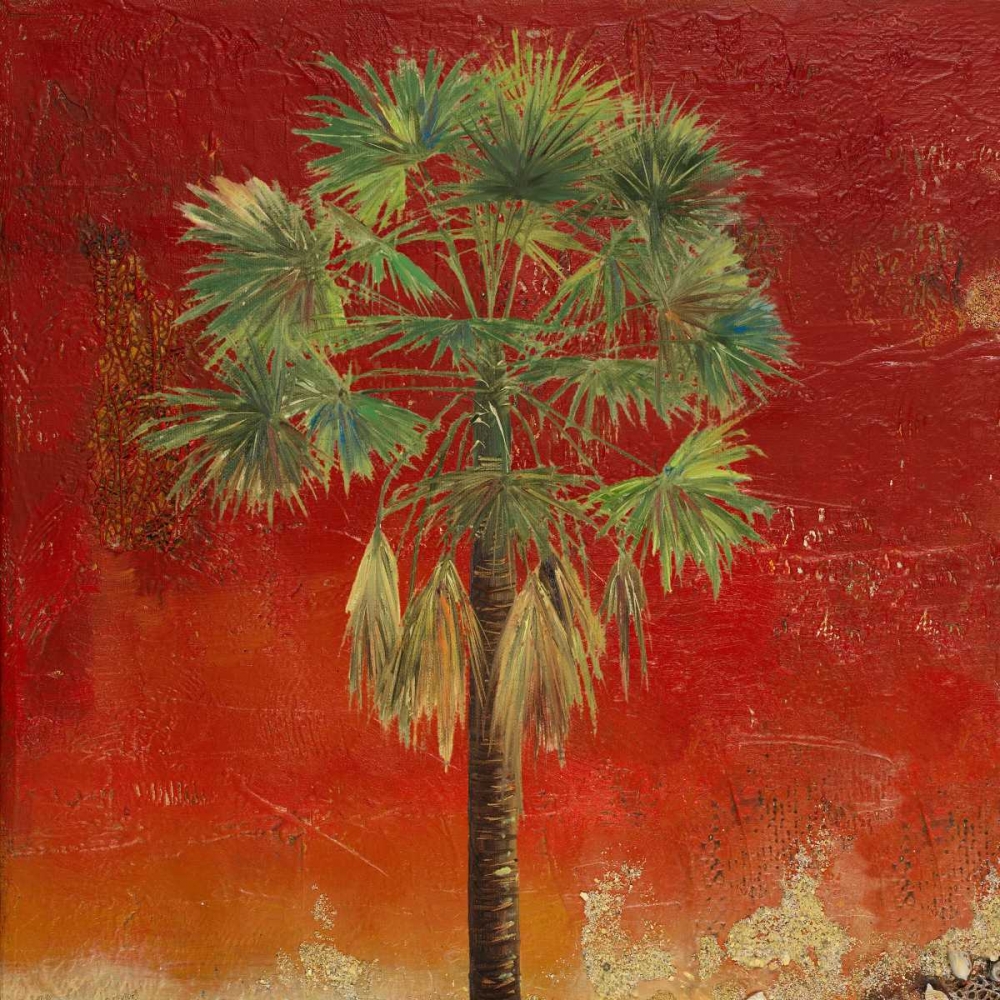 Wall Art Painting id:51760, Name: La Palma on Red IV, Artist: Pinto, Patricia
