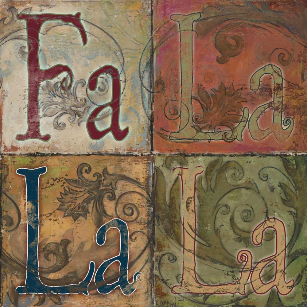 Wall art: FA LA LA LA, by Pinto, Patricia