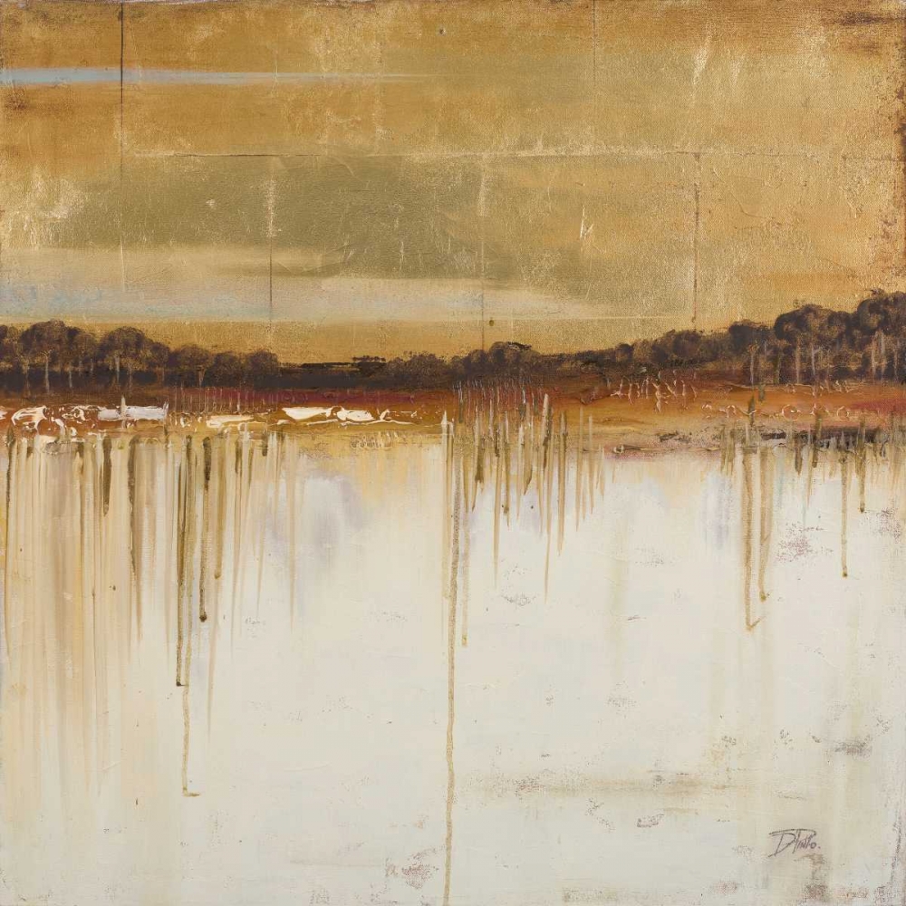 Wall Art Painting id:15396, Name: Melting Gold I, Artist: Pinto, Patricia