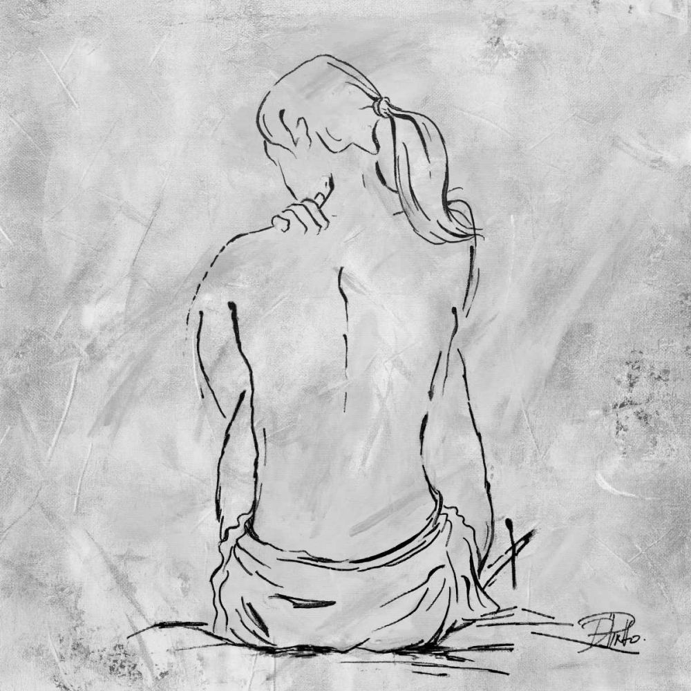 Wall art: Nude Sketch II, by Pinto, Patricia