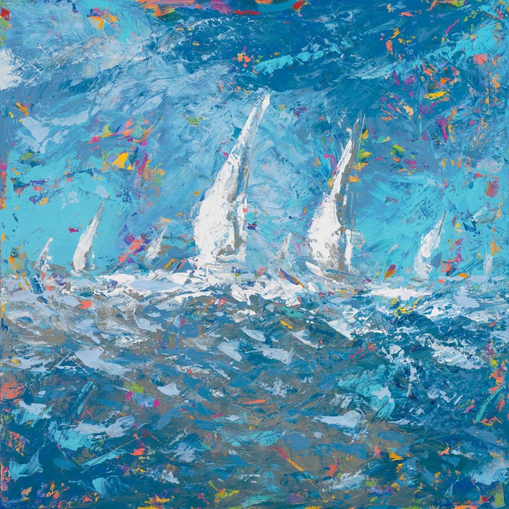Wall Art Painting id:23990, Name: Sailing I, Artist: Kingsley