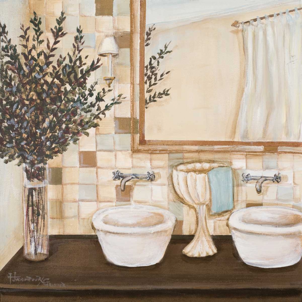 Wall Art Painting id:51923, Name: Zen Bath I, Artist: Hakimipour-Ritter