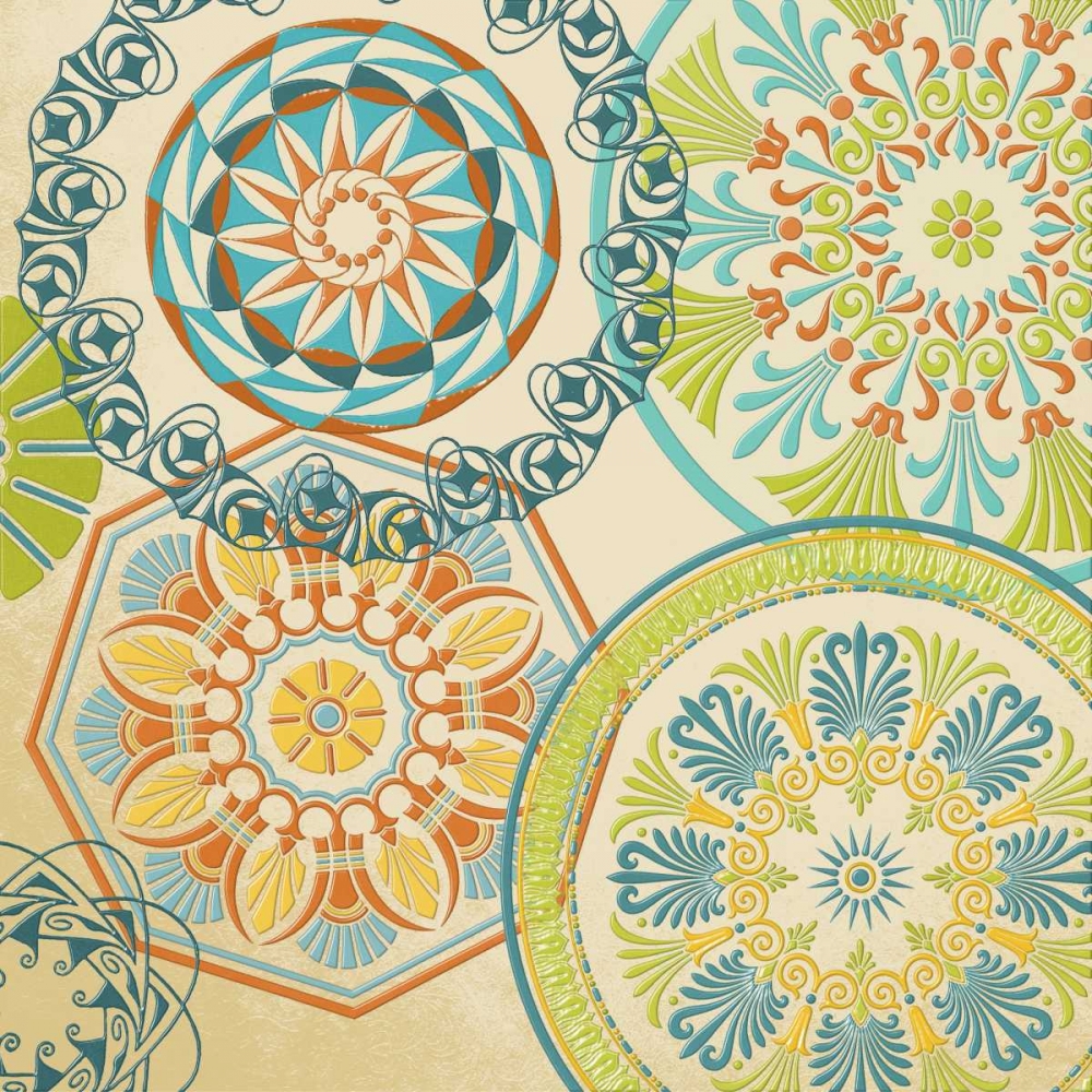 Wall Art Painting id:23912, Name: Spirographics Square I, Artist: SD Graphics Studio