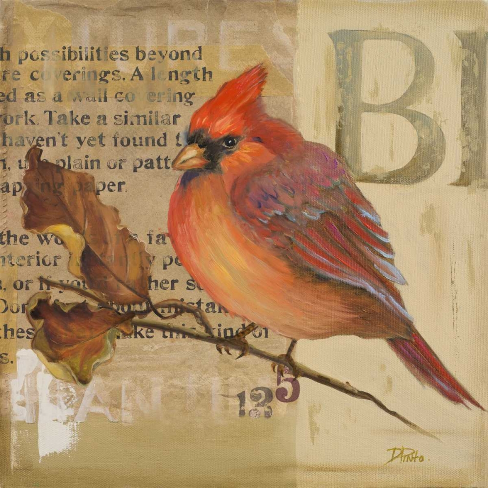 Wall Art Painting id:23992, Name: Red Love Birds I, Artist: Pinto, Patricia