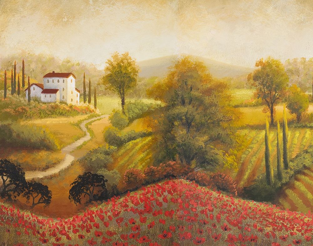 Wall Art Painting id:310465, Name: Flourishing Vineyard I, Artist: Marcon, Michael