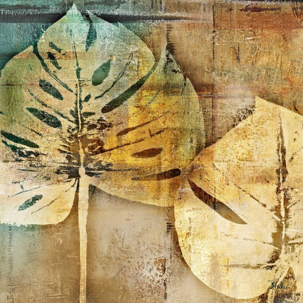 Wall art: Gold Leaves II, by Pinto, Patricia