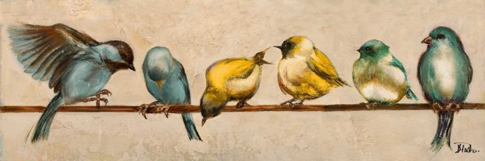 Wall Art Painting id:77966, Name: Gleeful Panel II, Artist: Pinto, Patricia