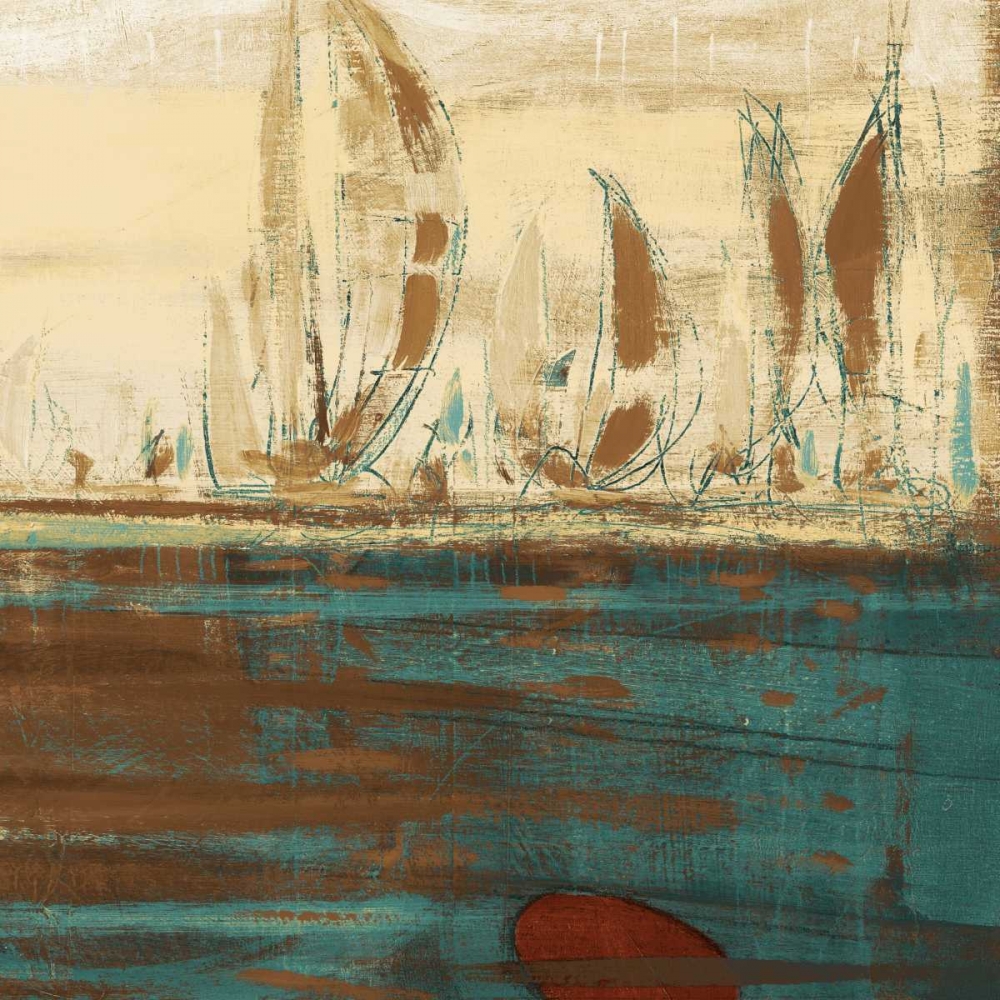 Wall Art Painting id:124073, Name: Calm Waters Square II, Artist: Kingsley