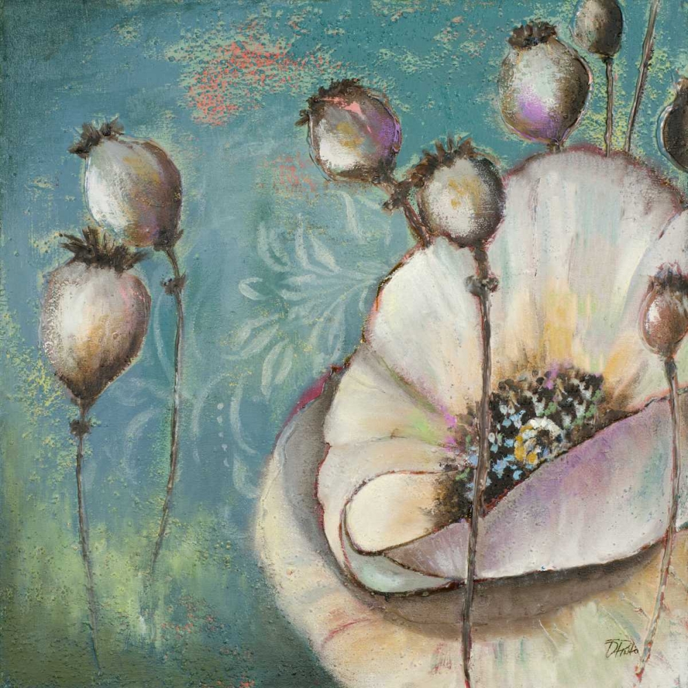 Wall Art Painting id:15484, Name: Blue Poppies I, Artist: Pinto, Patricia