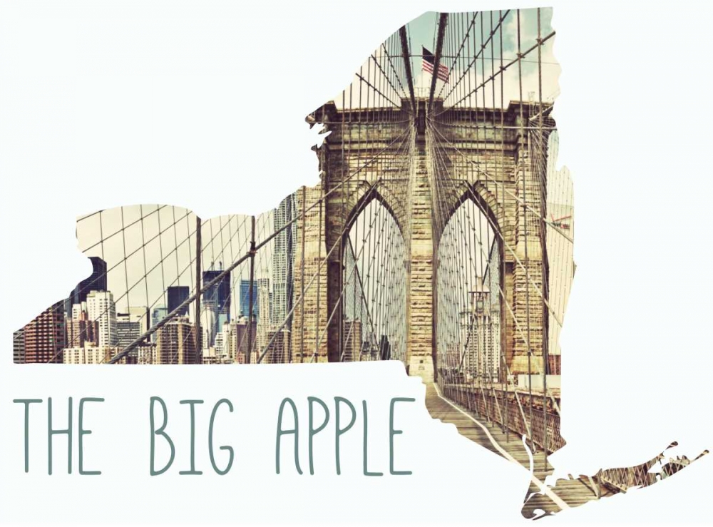 Art Print: Big Apple Border