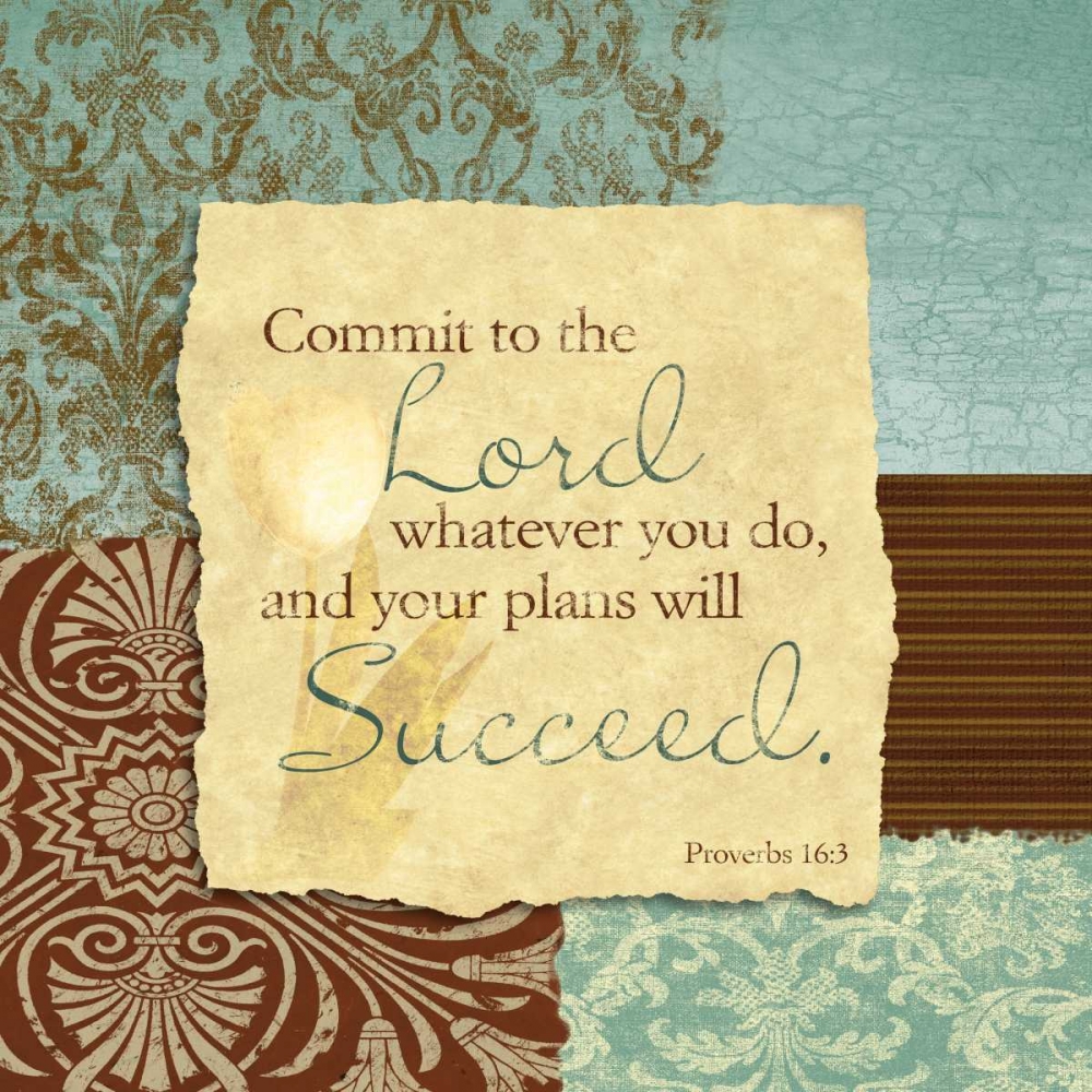 Wall Art Painting id:47581, Name: Commit to the Lord, Artist: Spaeth, John