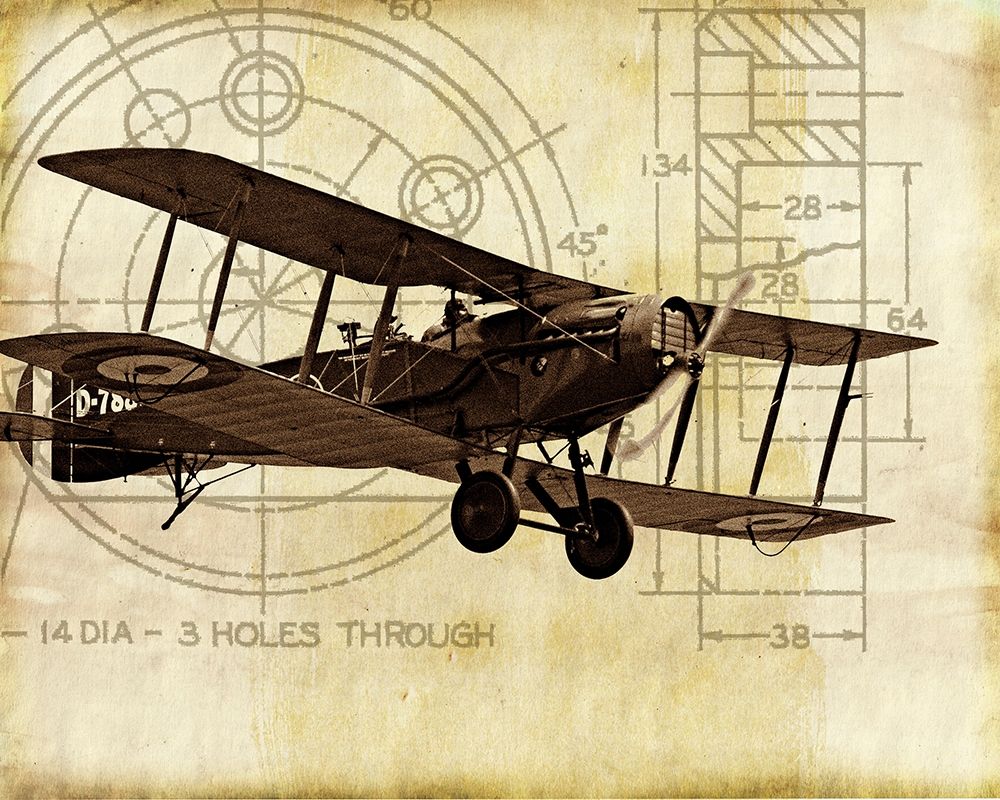 Wall art: Flight Plans I, by Marcon, Michael