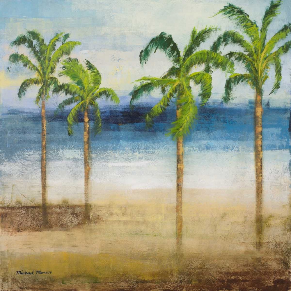 Wall Art Painting id:15515, Name: Ocean Palms I, Artist: Marcon, Michael