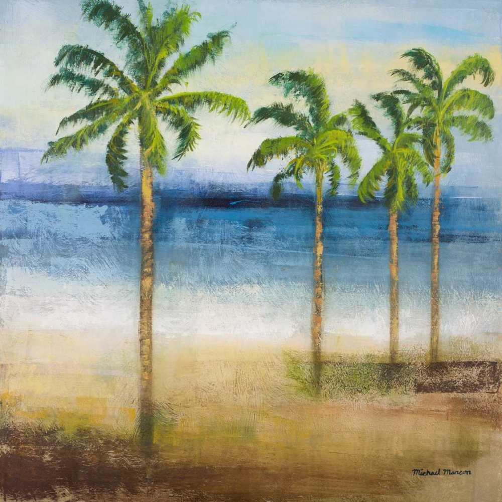 Wall Art Painting id:15516, Name: Ocean Palms II, Artist: Marcon, Michael