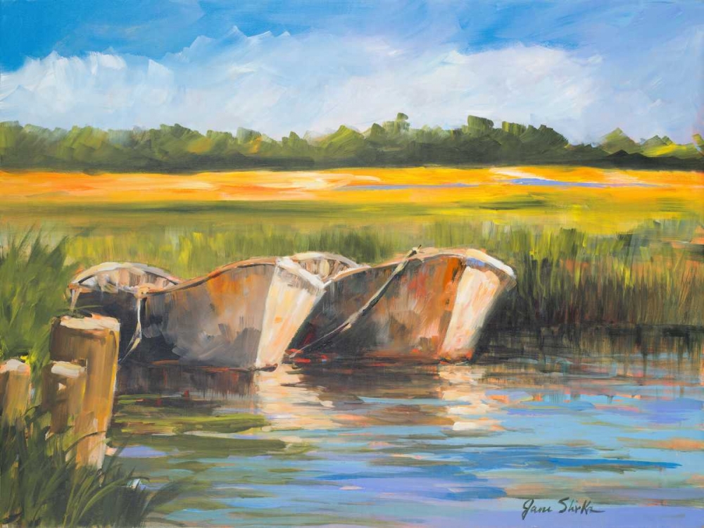 Wall Art Painting id:24022, Name: Day on the Lake, Artist: Slivka, Jane