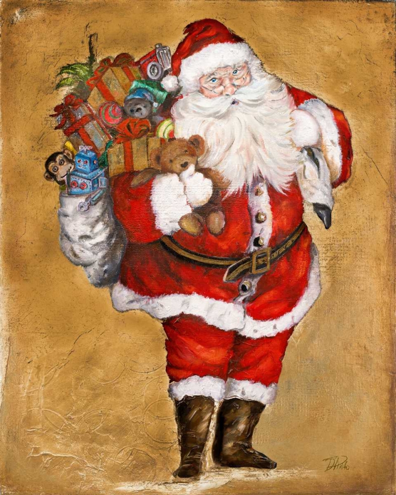 Wall art: Jolly Night on Gold, by Pinto, Patricia