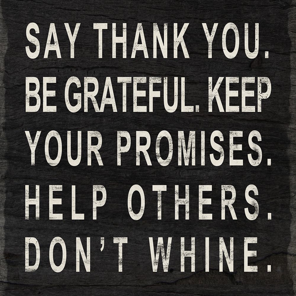 Wall Art Painting id:639242, Name: Say Thank You, Artist: SD Graphics Studio