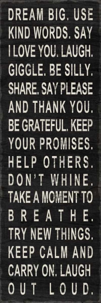 Wall art: Dream Big - use kind words, by SD Graphics Studio