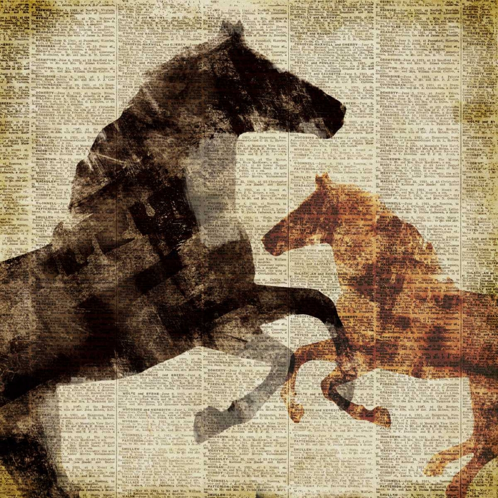 Wall Art Painting id:51830, Name: Horses I, Artist: Meneely, Dan