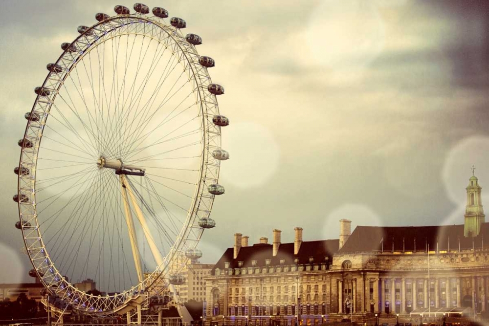 Wall Art Painting id:31813, Name: London Ferris Wheel, Artist: Navas, Emily