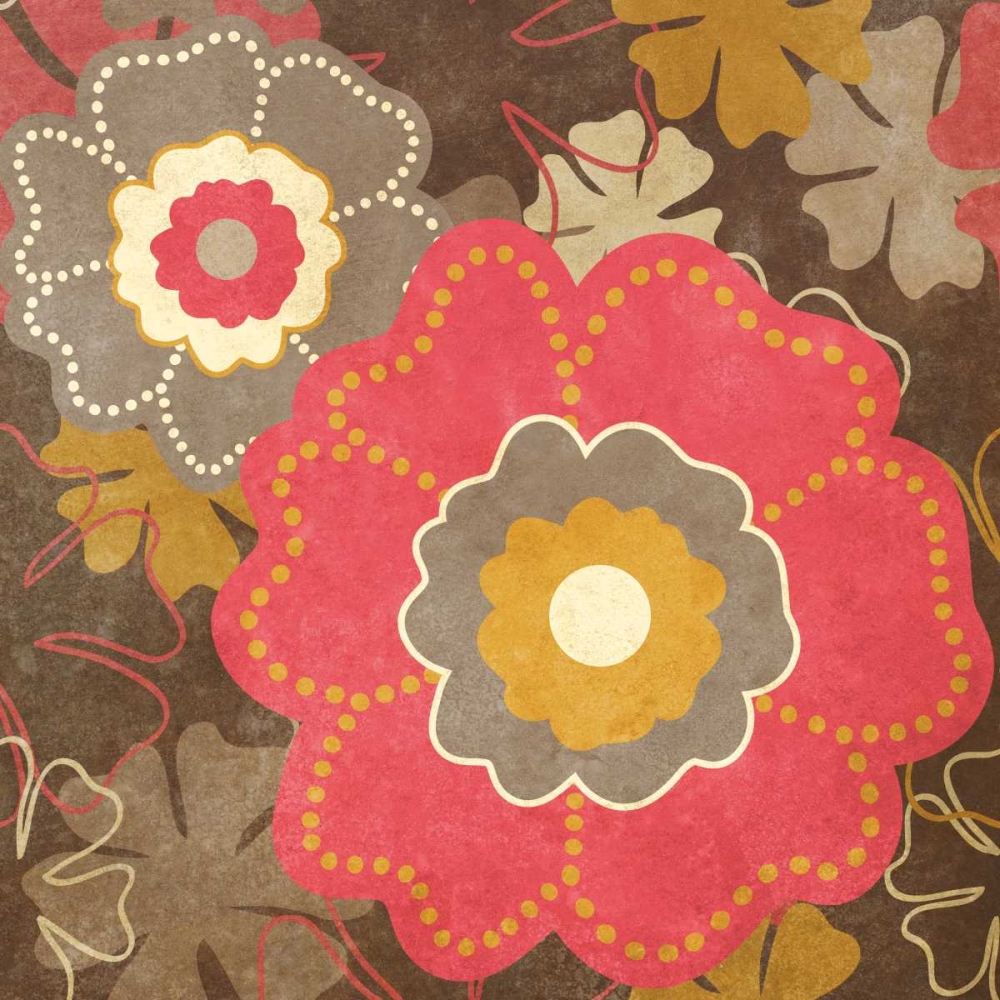Wall Art Painting id:15535, Name: Fun Flowers I, Artist: SD Graphics Studio