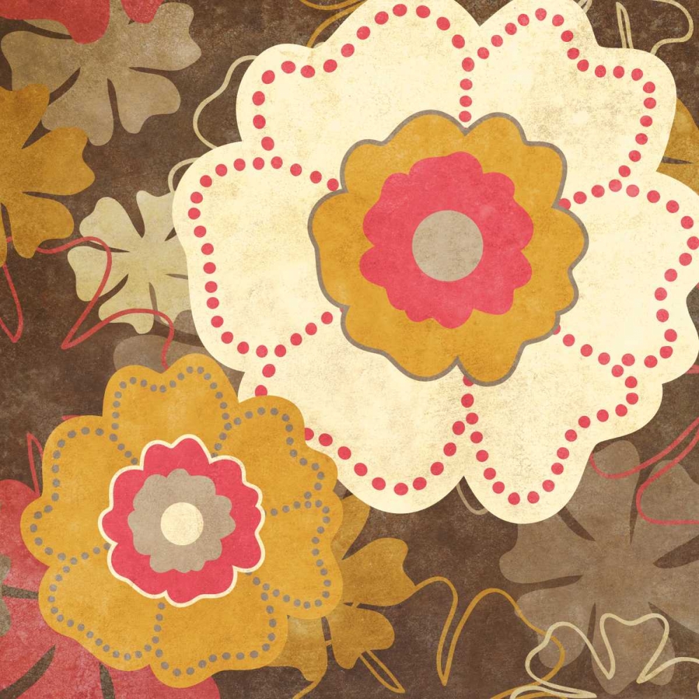 Wall Art Painting id:15536, Name: Fun Flowers II, Artist: SD Graphics Studio