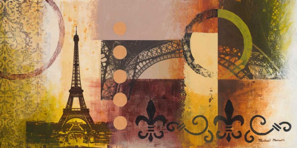 Wall Art Painting id:124089, Name: Eiffel I, Artist: Marcon, Michael