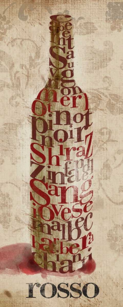 Wall Art Painting id:87071, Name: Type of Wine I, Artist: SD Graphics Studio