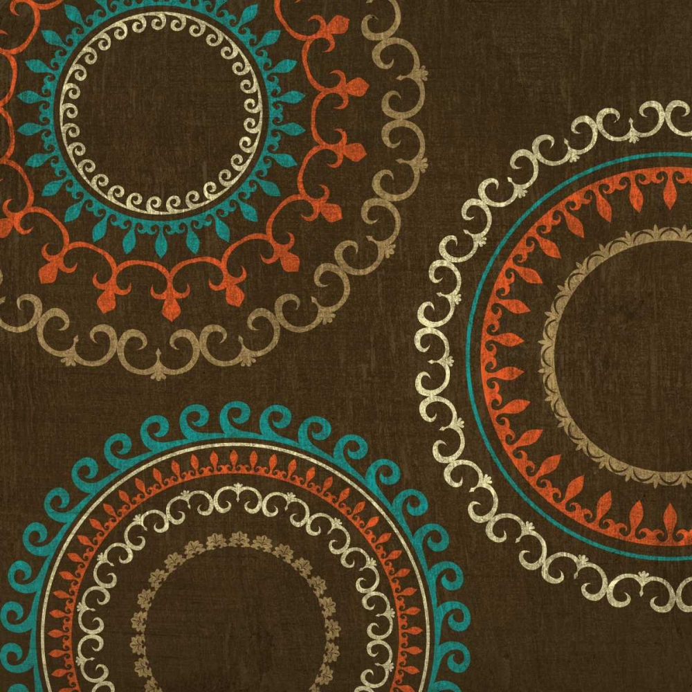 Art Print: Chocolate Suzani I