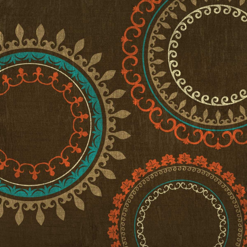 Art Print: Chocolate Suzani II