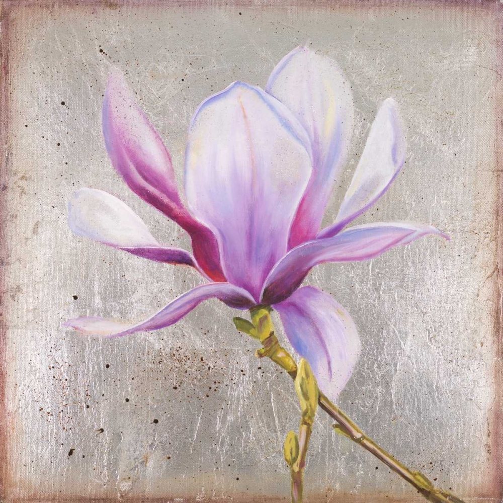 Wall Art Painting id:15539, Name: Magnolia on Silver Leaf II, Artist: Pinto, Patricia