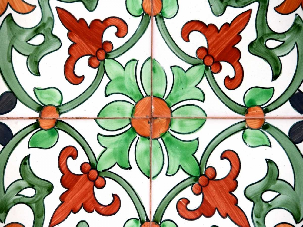 Wall Art Painting id:50858, Name: Spanish Tiles II, Artist: Rodriguez, Jairo