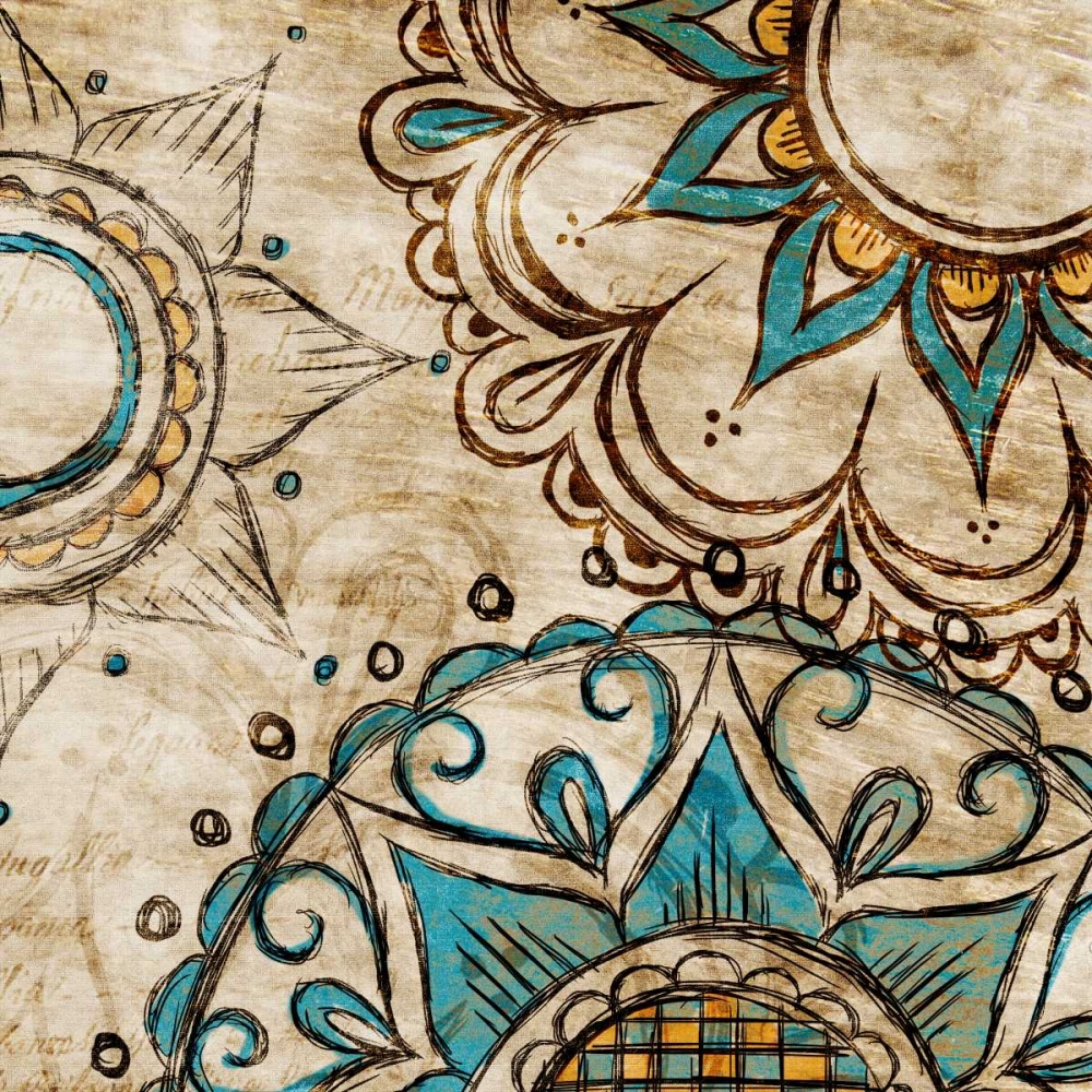 Wall art: Henna Pattern I, by SD Graphics Studio