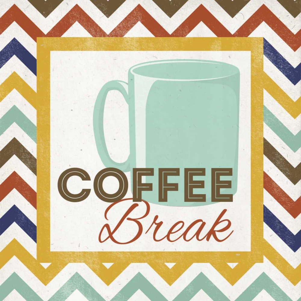 Wall Art Painting id:31836, Name: Chevron Coffee III, Artist: SD Graphics Studio