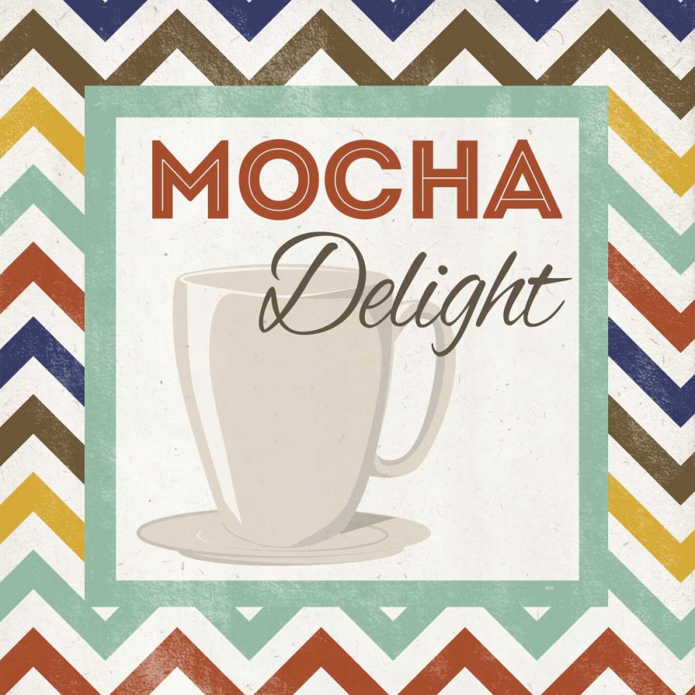 Wall Art Painting id:31837, Name: Chevron Coffee IV, Artist: SD Graphics Studio